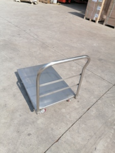 औद्योगिक सामग्री ले जाने वाली धातु संरचना भारी शुल्क प्लेटफार्म डोली किराना गाड़ी ट्रॉली - Product Image 4