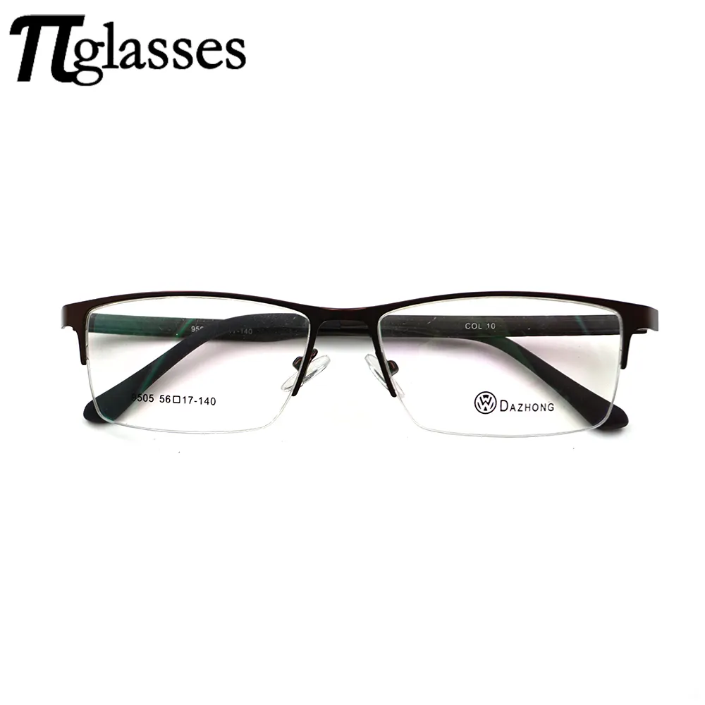 China Product Manufacturers Light Weight Eye Glass Eyeglasses Frames Half Rim Optical Glasses