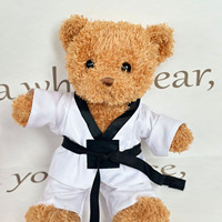 Ours en peluche personnalisé CE CPC avec logo, super doux, rembourré en coton PP, pour arts martiaux, OEM ODM, personnalisation de jouets en peluche, fournisseur unique