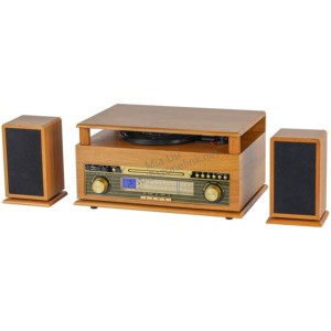 Tocadiscos de Vinilo Portátil de Alta Calidad con 2 Altavoces Externos, Reproductor de Gramófono, Reproductor de Audio y Discos de Vinilo - Product Image 5