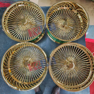 Jantes en fil de fer dorées populaires, jantes Dayton de 26 pouces, jantes à rayons 5x114.3 - Product Image 3