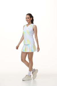 Perlengkapan Olahraga Yoga Tenis Wanita Ramah Lingkungan Cepat Kering Bernapas dengan Kantong, Tanpa Tali di Leher, Logo di Bagian Depan Pinggang - Product Image 3