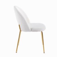 Chaise de salle à manger moderne minimaliste en velours de luxe italien, fauteuils Teddy pour la maison, le mobilier de magasin, les cafés et les hôtels