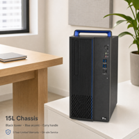 Ordinateur professionnel Hygon 3350 3,0 GHz 8 cœurs | 16 Go de RAM, 256 Go de SSD M.2 + 1 To de disque dur, GPU dédié 2 Go, tour 15L, kit moniteur 23,8 pouces