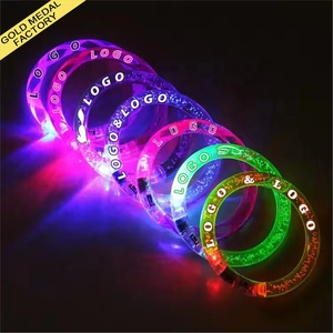 Acrylique LED Bracelet lumineux Festival de musique <span class=keywords><strong>Activités</strong></span> de plein air Acclamations <span class=keywords><strong>Halloween</strong></span> Noël Carnaval Anniversaire Accessoires de mariage - Product Image 1