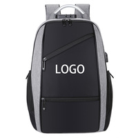 2023 petit sac à dos matelassé anti-odeur odm noir usb extérieur hommes design mode avec serrure