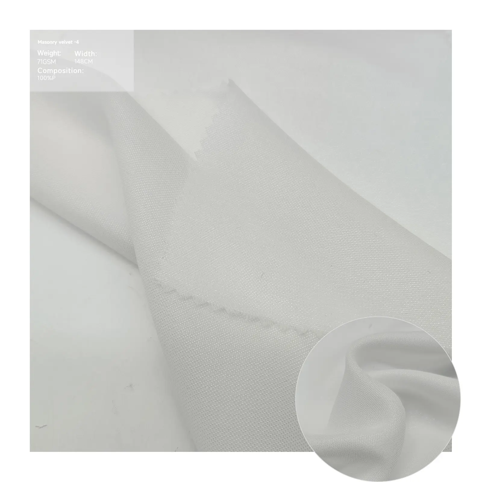 Cortinas transparentes de poliéster plissado branco transparente tecido organza transparente transparente transparente