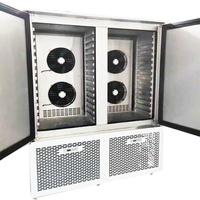 Congelador de gran capacidad de 30 bandejas, congelador de alimentos de acero inoxidable, congelador vertical de 2 puertas, Enfriador de choque