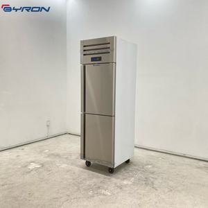 Congélateur vertical double en acier inoxydable, durable, à température unique, commercial, 2 portes, à refroidissement par air, équipement de réfrigération avec vitrine - Product Image 6