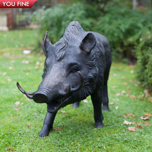 Fontana Decorativa da Giardino con Scena Cinematografica Famosa, Maiale dei Desideri in Ottone, Scultura di Cinghiale in Bronzo - Product Image 6