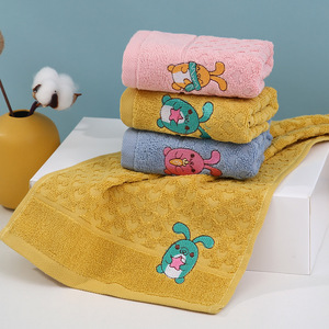 ผ้าขนหนูผ้าฝ้ายสำหรับเด็ก 25x50 ซม. ลายการ์ตูน ผ้าเช็ดตัวเด็กเนื้อนุ่มซึมซับได้ดี ใช้ในบ้าน ผ้าขนหนูผ้าฝ้ายแท้รูปทรงสี่เหลี่ยมผืนผ้า - Product Image 3