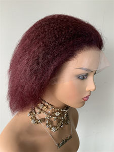 DX157 <span class=keywords><strong>cheveux</strong></span> humains crépus et droits clip ins afro wave femmes extensions de <span class=keywords><strong>cheveux</strong></span> pleine dentelle <span class=keywords><strong>meches</strong></span> tresse perruques pour femme noire - Product Image 2