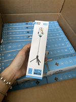 MINI mais puissant: Bluetooth Selfie Stick 70cm extensible LED Fill Light Trépied pour téléphones