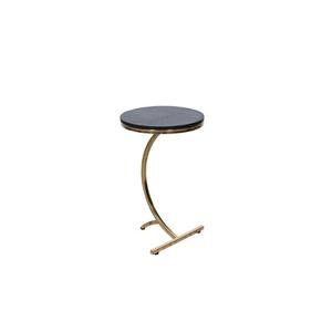 Modern Round Steel & Mango Wood Eco-Friendly Handmade Durable Side <b>Table</b> with Minimalist Design for Living Room Furniture - Product Image 4