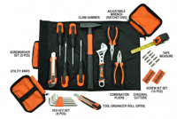 Ensemble d'outils à main professionnels avec des outils en acier spécial de haute qualité pour l'entretien industriel, la réparation en atelier