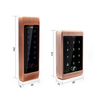 Clavier de contrôle d'accès RFID 125KHz Lecteur de carte EM Système de contrôle d'accès de porte Système de clavier d'ouverture de serrure de porte