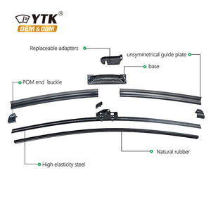 Lame d'<span class=keywords><strong>essuie</strong></span>-<span class=keywords><strong>glace</strong></span> de pare-brise de voiture multifonctionnelle YTK 2025, lame d'<span class=keywords><strong>essuie</strong></span>-<span class=keywords><strong>glace</strong></span> de fenêtre avant de remplacement, taille universelle, <span class=keywords><strong>essuie</strong></span>-<span class=keywords><strong>glace</strong></span> de pare-brise pour Q7 - Product Image 5