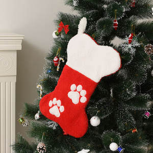 Calcetines Navideños Rojos y Verdes, Bolsas de Regalo, Bolsillos para Mascotas, Adornos Colgantes para Árbol, Decoraciones Navideñas - Product Image 6