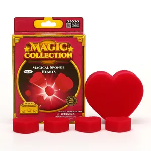 El más nuevo romántico Vanish Sponge Heart Magic Trick Prop Set