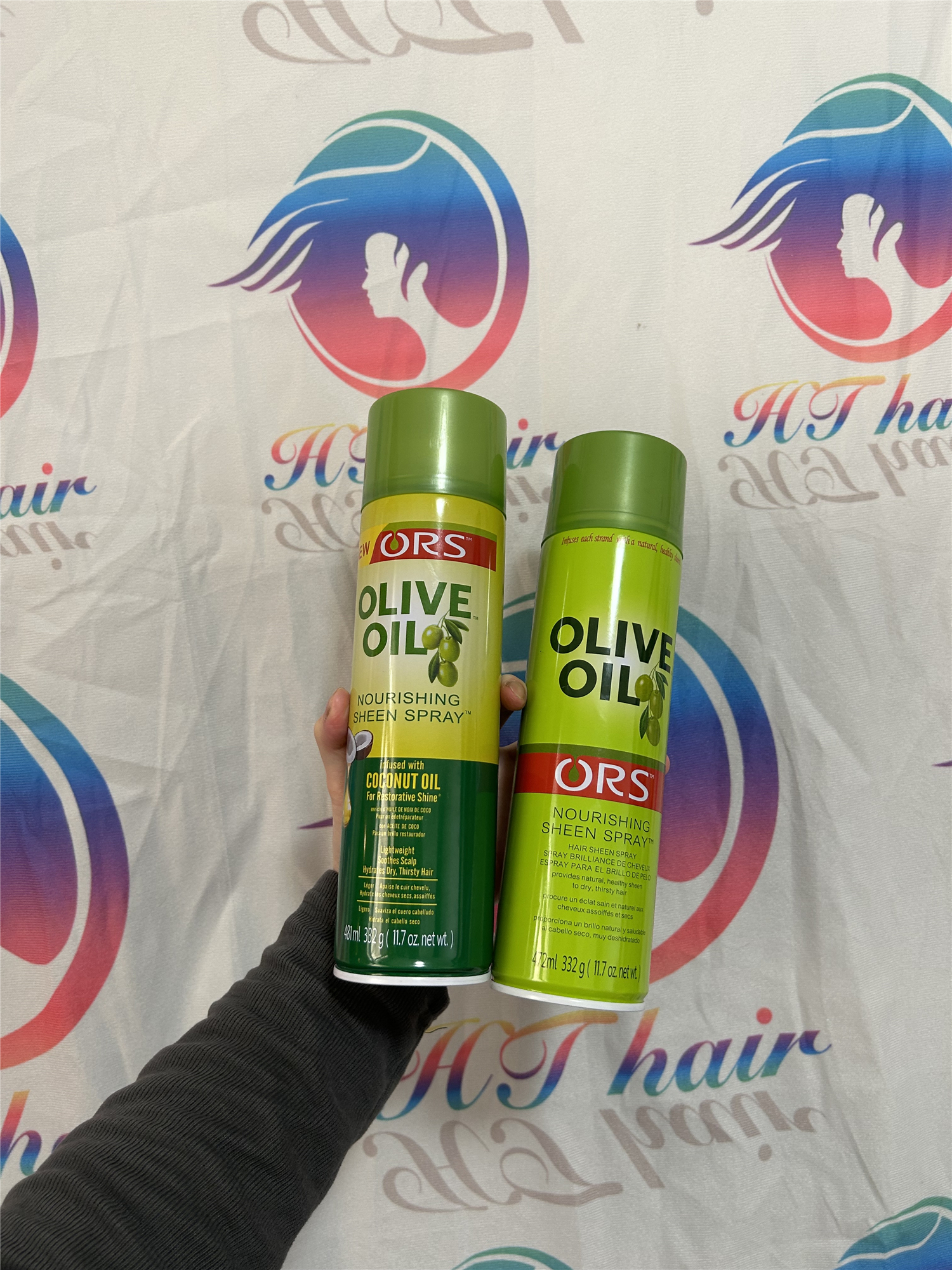 Spray sheen
