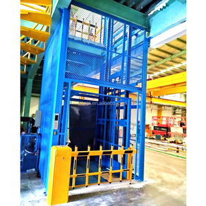 חשמלי מחסן להרים שולחן שרשרת פלטפורמת מעלית הידראולי סחורות מעלית כלוב - Product Image 1