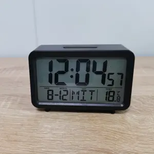 Sveglia recentemente radiocomandata temperatura retroilluminazione Snooze orologio digitale da tavolo