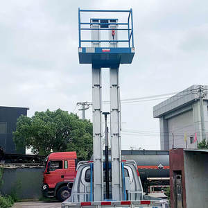 स ने 4 मीटर 6 मीटर 8 मीटर 10 मीटर वाहन घुड़सवार लिफ्ट लिफ्ट हाइड्रोलिक कॉलम एल्यूमीनियम मिश्र धातु इलेक्ट्रिक एक/दो आदमी मंच - Product Image 4