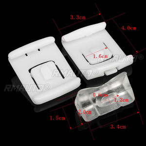 ชุดคลิปล็อคเบาะนั่ง 2 ชุด 6 ชิ้น รุ่น 435881203A C10 สำหรับ VW GOLF MK1 MK2 MK3 CORRADO SCIROCCO พลาสติกสีขาว - Product Image 6