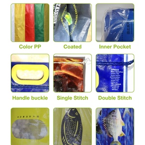 Bolsas Tejidas Reciclables y Duraderas con Capacidad para 5 kg, 10 kg y 25 kg de Arena, Cemento y Embalaje de Alta Resistencia, Bolsa de Almacenamiento y Transporte de PP Tejido - Product Image 4
