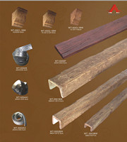 Auuan Vente Chaude Poutre Décorative en Faux Bois PU pour Plafond, Design de Poutre Artificielle pour l'Intérieur, Disponible à la Vente