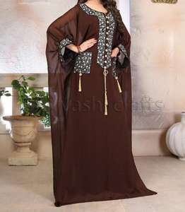 2019 Factory Prices Islamic Clothing Womens Apparels Indian <b>Long</b> Sleeves Fancy Front Pockets <b>Kaftan</b> Dress Muslim Dubai Abaya - Product Image 3