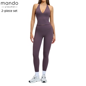 Conjunto Deportivo Premium para Mujer, Tela Suave, Alta Elasticidad, Absorbe la Humedad, Cómodo Traje de Fitness - Product Image 3