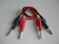 Enchufe macho BNC Q9 a gancho de prueba doble Sonda de cables de prueba Mini Grabber Línea de cable coaxial para instrumento de medida de osciloscopio