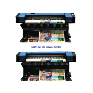 Guangzhou 1,8 m impresora Eco solvente con solo XP600 la cabeza de gran formato de la lona de la máquina de impresión de Banner de papel de etiqueta