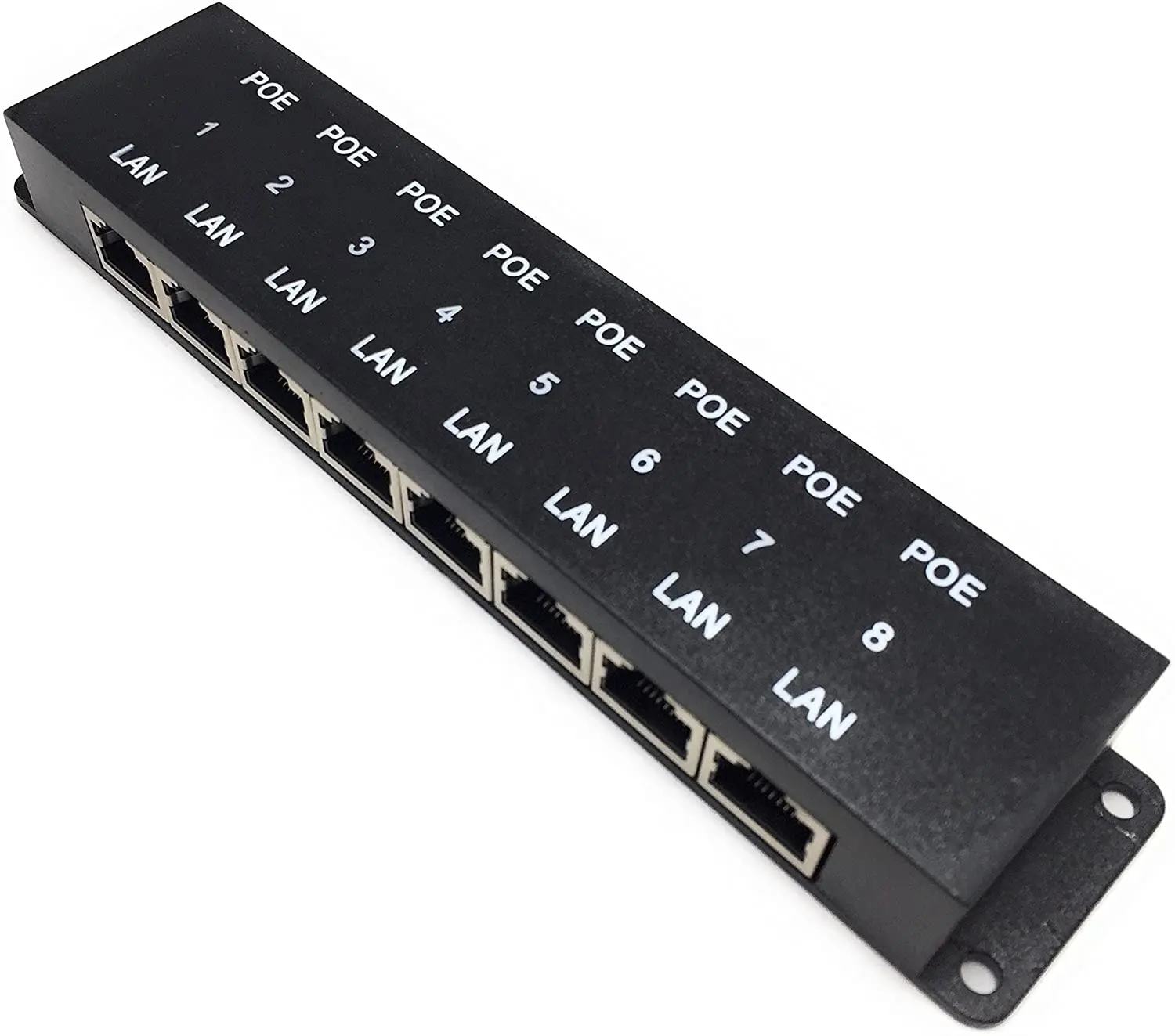 8 Port PoE Injector for Power and Data to 8 Devices Instantly Add Power Over Ethernet to Any Switch