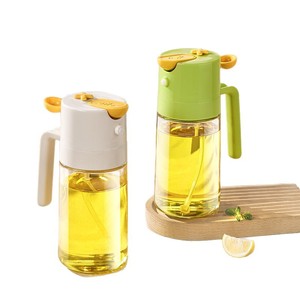 Xinzao Spray And Pour Oil Bottle 460Ml Glass Eco Friendly For Kitchen <b>Salad</b> <b>Tools</b> - Product Image 5