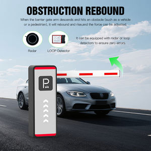 Barrière de parking intelligente extérieure HCW avec protection IP44, moteur 150W, éclairage automatique, barrière <span class=keywords><strong>électronique</strong></span> réglable - Product Image 4