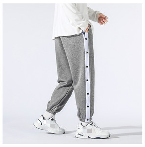 กางเกงแฟชั่นผู้ชายทรงหลวมมีกระดุมด้านข้างดีไซน์ล่าสุด - Product Image 6