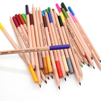 Ensemble de crayons de couleur en bois naturel de taille standard, crayons de couleur imprimés en bois personnalisés, taille complète, 36 crayons