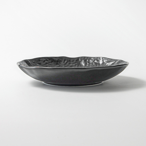 Chaozhou Restaurant Fournisseurs Vaisselle Simple Vaisselle 10''Mat Noir Rond Porcelaine Fruits <span class=keywords><strong>Dessert</strong></span> Assiettes Alimentaires En Céramique Plats - Product Image 3