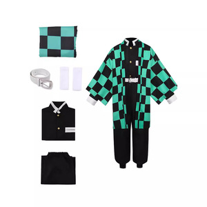 Costumi di Halloween per cacciatrice di demoni: Kimetsu No Yaiba - Tanjiro Kamado, Yoshizuko Miyazaki, Yoshiyuki Tomioka <span class=keywords><strong>Cosplay</strong></span> costumi - Product Image 3