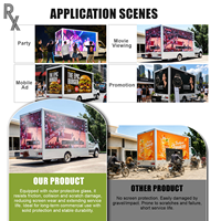 Écran LED numérique mobile tout-en-un RX IP65 P5 P8 4K HDR10+ pour publicité extérieure sur camion, véhicule, camionnette, panneau d'affichage monté sur véhicule