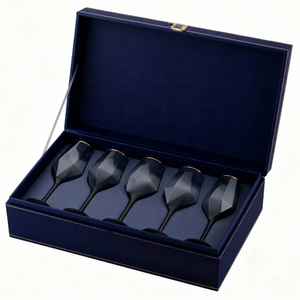 Conjunto de Taças de Vinho Verde Sunyo em Forma de Diamante para Vinho Tinto e Branco Extração de Palavras-Chave - Product Image 6