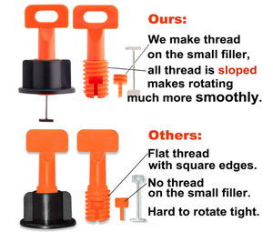 High Quality Reuseable <strong>Tile</strong> Leveling System <strong>Kit</strong> with 50pcs <strong>Tile</strong> Leveler &amp; 1 Special Wrenches - Product Image 2