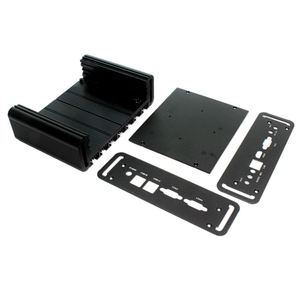 Custom Extruded Aluminum Heat Sink Housing CNC Machined PCB Control Box IP54 Enclosure Project Box Hongfa <b>Sandblasted</b> Surface - Product Image 3