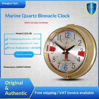 Horloge marine à quartz 370204 pour navires, boîtier en cuivre durable, chronomètre marin Baoxing avec certificat CCS, compatible OLIVER