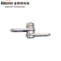 Charnière d'arrêt réglable à 360° en acier Kimstar KST-219A avec finition nickel argenté électrolytique