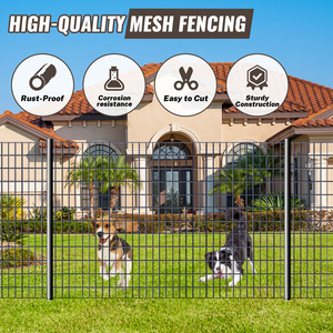 48INCHX100FT Roll High Quality 16GA 1.6mm 2"x3"<b>Mesh</b> Black PVC Coated Welded <b>Mesh</b> <b>Wire</b> Fencing for Pet Animal Cage - Product Image 6