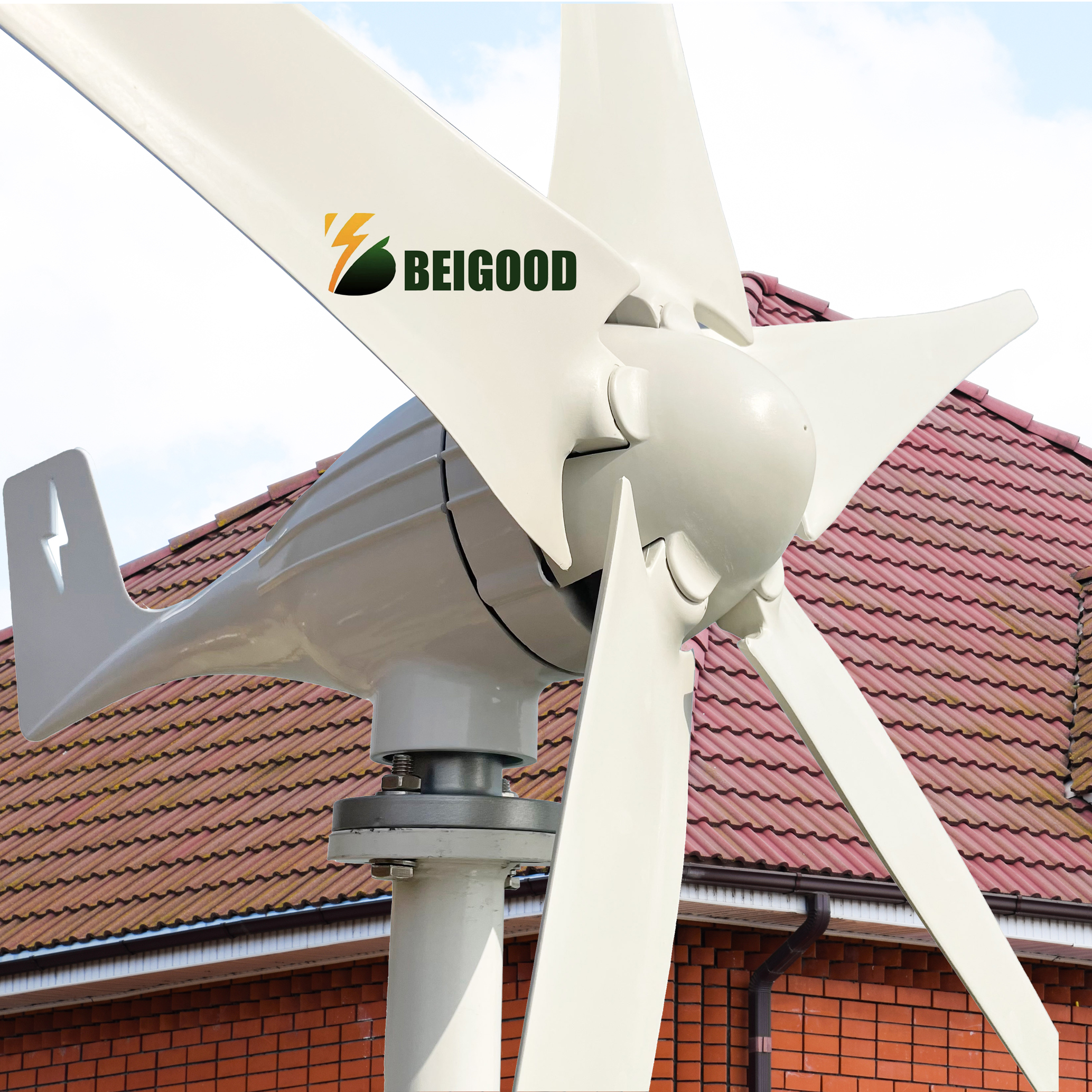 100W Windturbine Windmolen 400W 600W 1000W 12V 24V Horizontale Complete Windturbine 10kw Generator Met Toren