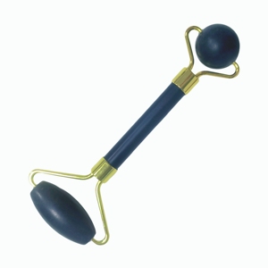 Rouleau de massage en jade Xiuyan noir naturel double tête, outil de massage en pierre, logo personnalisé OEM, vente en gros - Product Image 4